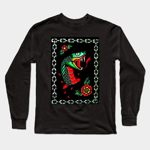 Snake T shirt Long Sleeve T-Shirt by SM_design